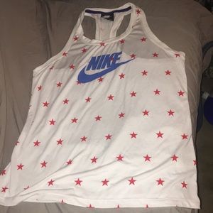 Nike fc stars Americana USA SOCCER tank white Olympic pride racerback top shirt